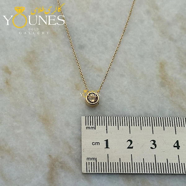 گردنبند طلا سواروسکی دایره گلد
